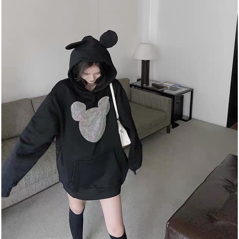 Áo hoodie gấu bling bling
