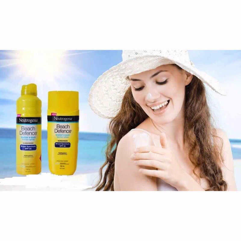 Kem chống nắng Neutrogena Beach Defense Water + Sun Protection Sunscreen Lotion SPF 70. 198g