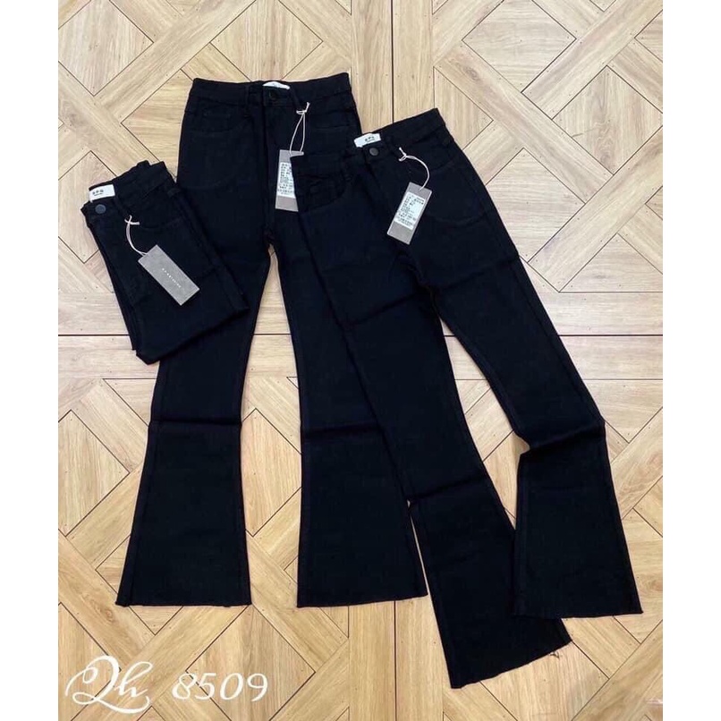 Quần jean loe Gamyy quần bò nữ ống loe lưng cao nữ tính - 018