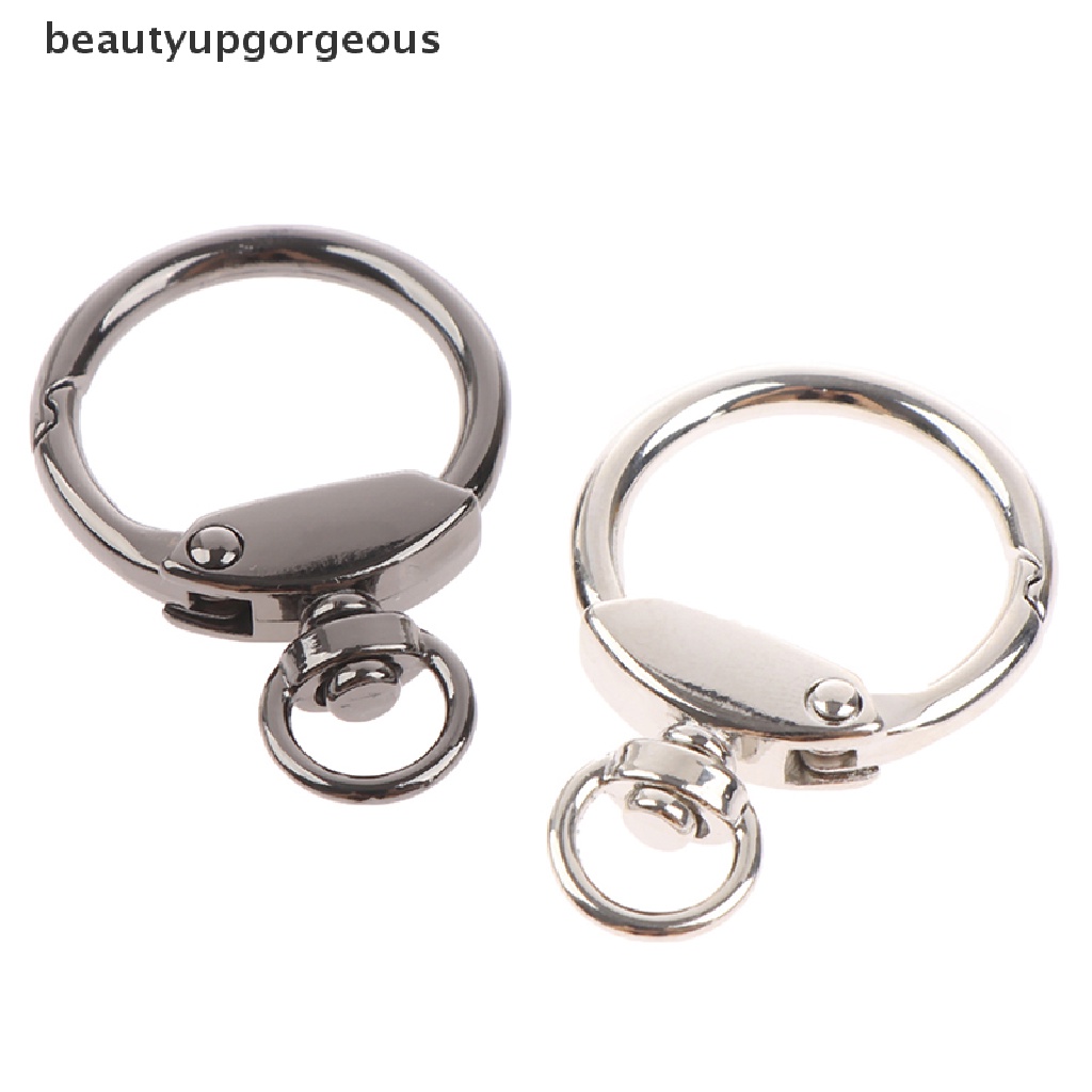 [Beautyupgorgeous] Set 5 Kẹp Móc Khóa Tôm Hùm Dạng Xoay Bằng Kim Loại