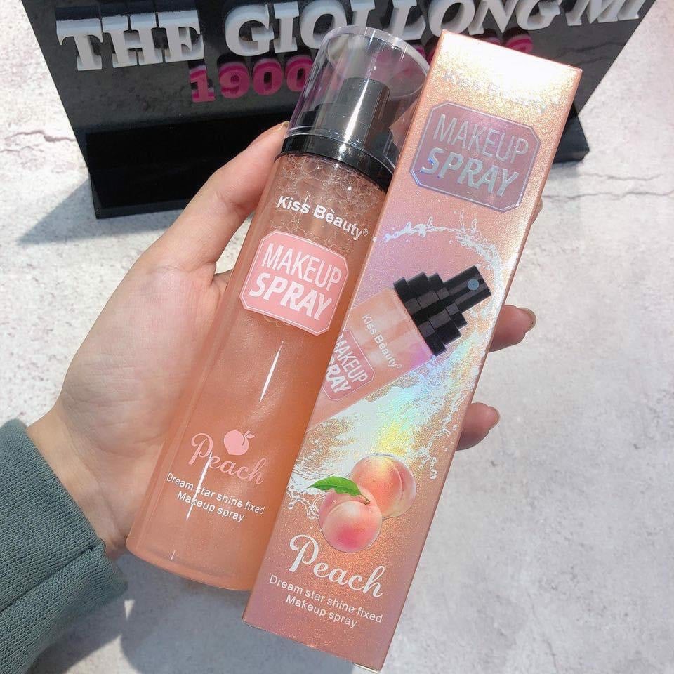 Xịt Khóa Nền Kiss Beauty Spray Peach | BigBuy360 - bigbuy360.vn
