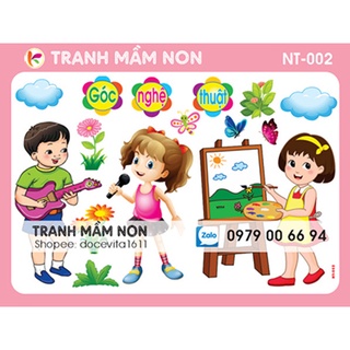 Decal mầm non- GÓC NGHỆ THUẬT khổ to 127x80