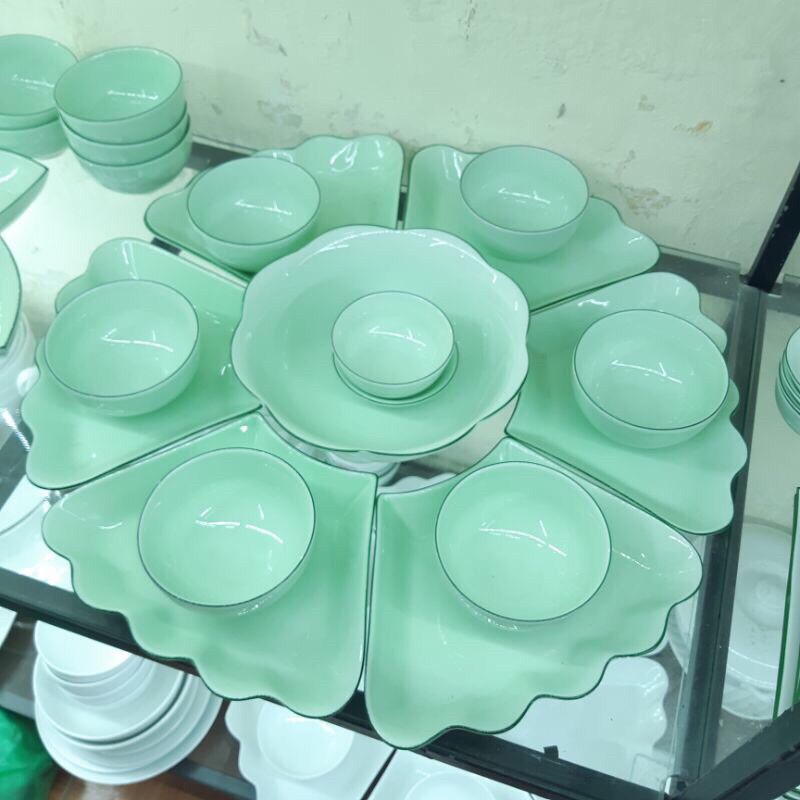Bộ đồ cúng Gia Tiên mặt trời xanh ngọc