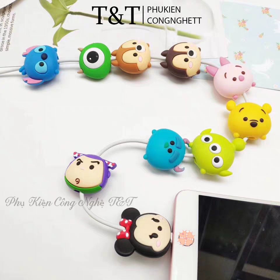 Thú ngậm đầu cáp sạc chống gấp đứt - Thú ngậm sạc siêu cute