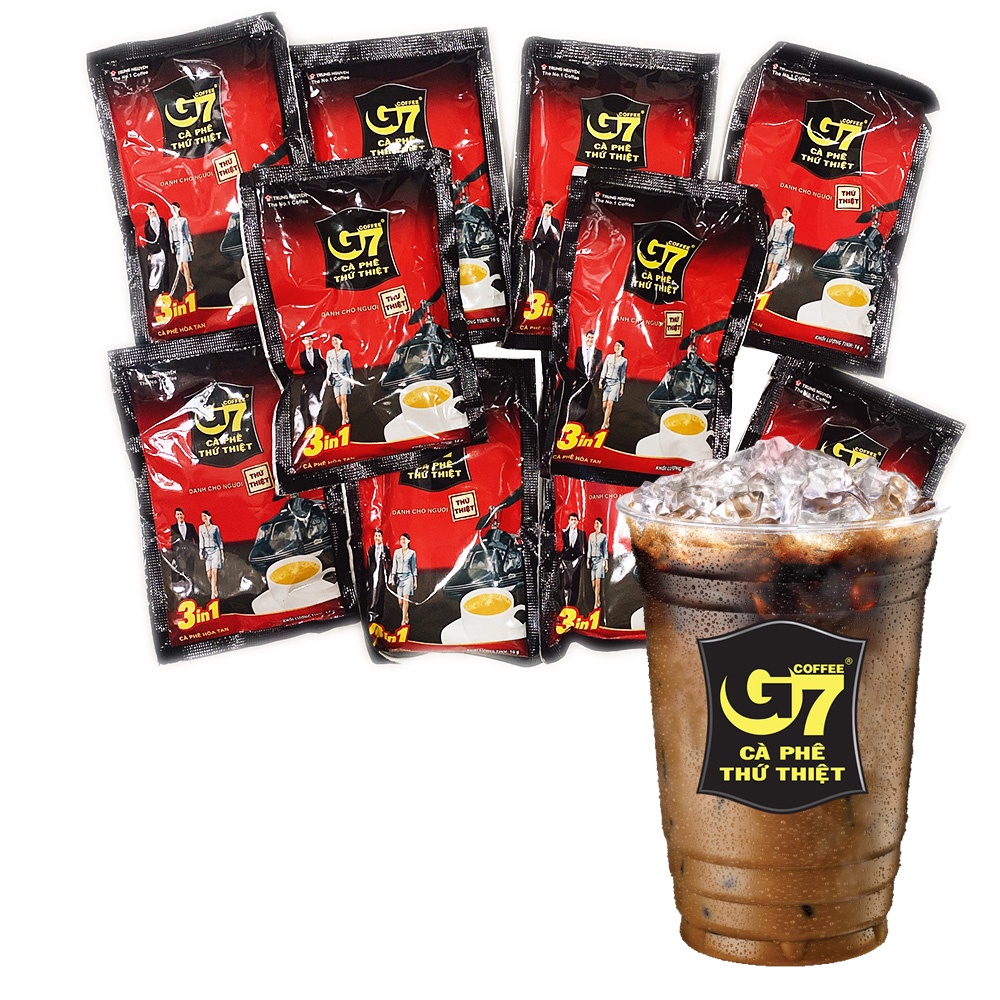 Combo 10 gói x 16g cà phê sữa vị đậm đà G7 TrungNguyen 160gr