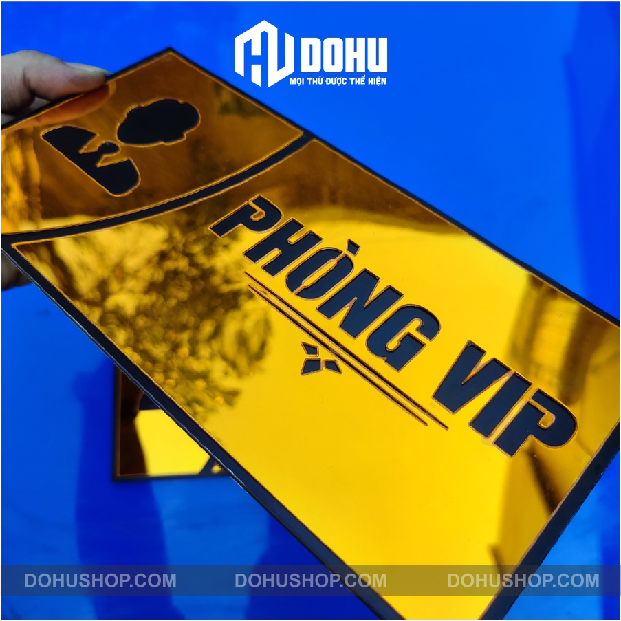 Bảng phòng vip Gương Vàng sang trọng, đẳng cấp - làm theo yêu cầu