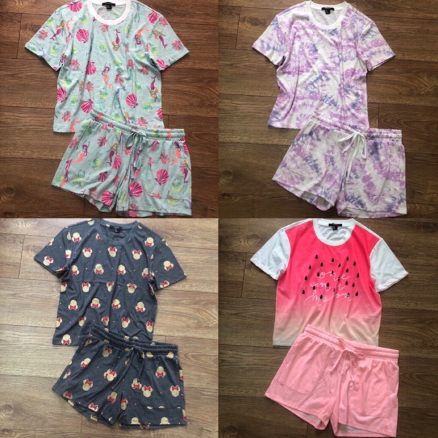 Bộ cotton mặc nhà cho mẹ và bé lớn (4 màu)