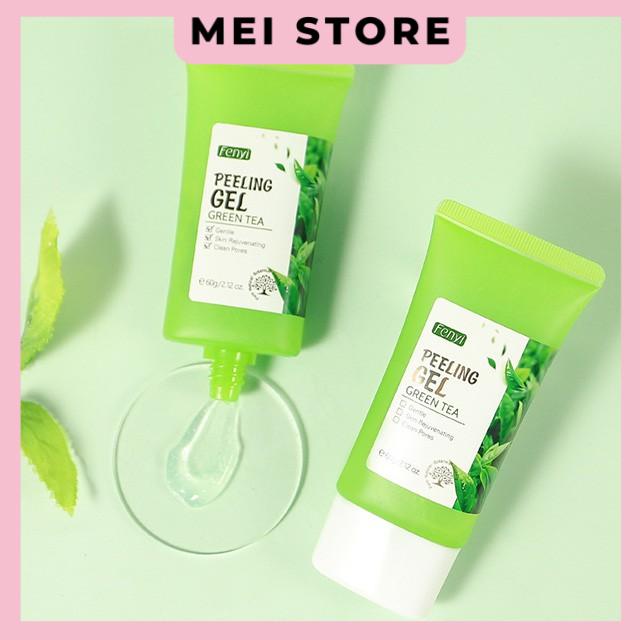 Gel Tẩy Tế Bào Chết Da Mặt Fenyi Trà Xanh 60g Dạng Tuýp