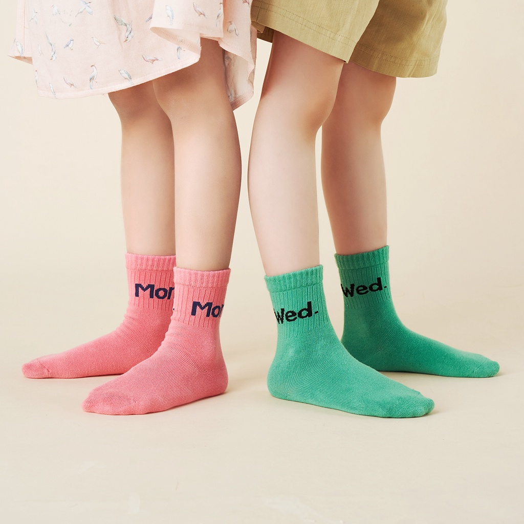Set 1/ 4 cặp vớ CHEERFUL MARIO vải cotton tinh khiết dành cho trẻ em
