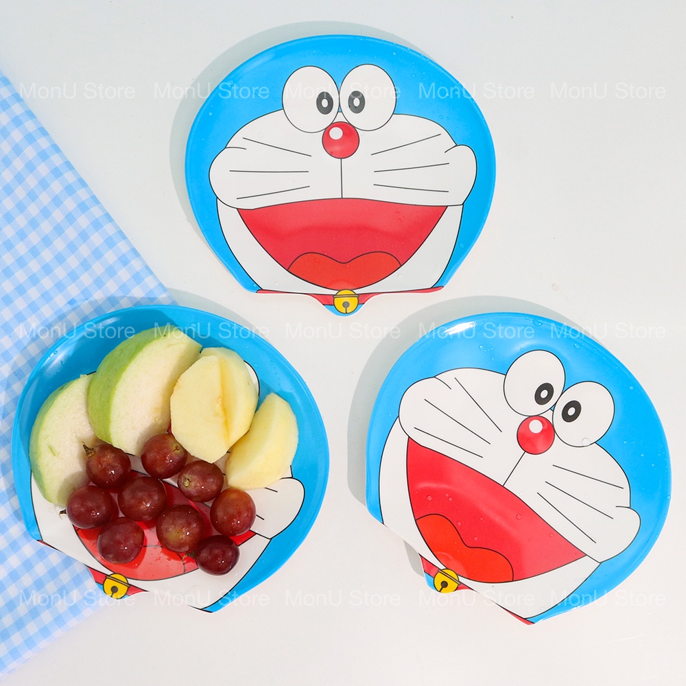 Đĩa trái cây DORAEMON DOREMON Melamine giả sứ 15 x 13cm dễ thương cute MON0395 TooYoo