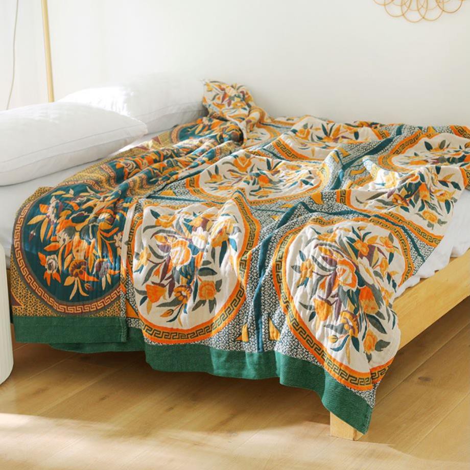 HOT🔴TH Chăn Thu vải Xô Cotton Sợi tre Organic_Dòng Cao cấp siêu kháng khuẩn