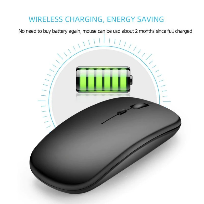 Chuột không dây văn phòng M90 2 trong 1 hỗ trợ kết nối Bluetooth và Usb 2.4G - Wireless Mouse M90