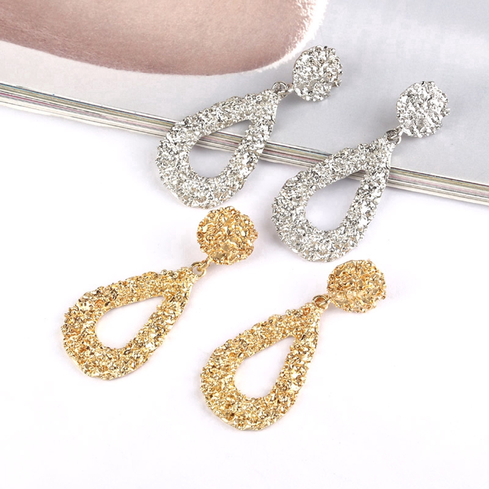 Khuyên tai nữ kiểu dáng giọt nước phong cách thanh lịch