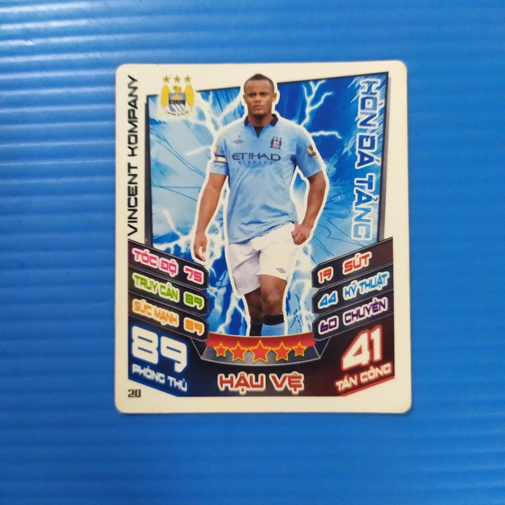 [Một thẻ] Thẻ cầu thủ bóng đá thẻ Poca Match Attax 12-13 mùa 2012-2013 thẻ cũ 2nd tổng hợp 2