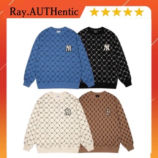Áo Sweater chính hãng. áo nỉ MLB monogram chính hãng bao real trọn đời
