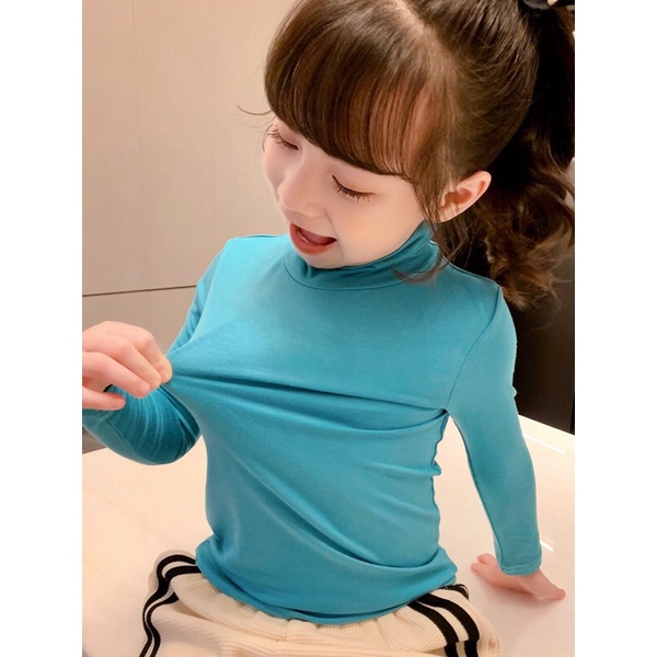 ÁO GIỮ NHIỆT CỔ 3 PHÂN THUN LẠNH - MINKY MOM HÀNG LOẠI 1
