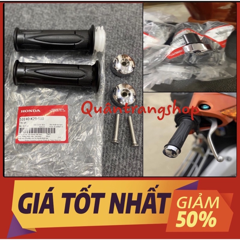 Tay nắm kiểu Sh Mode + gù inox (Loại 1) gắn Wave, nhiều dòng xe [ GIÁ SỈ]