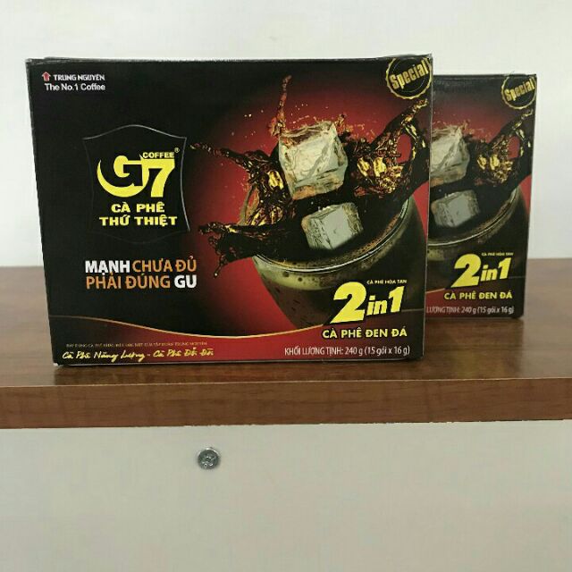 Cafe g7 đen đá - 15 gói × 16g