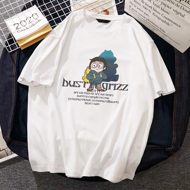 [Mã WARN10 giảm 10k đơn 99k] Áo thun tay lỡ form rộng unisex 100% COTTON - Áo phông nữ BUST | BigBuy360 - bigbuy360.vn