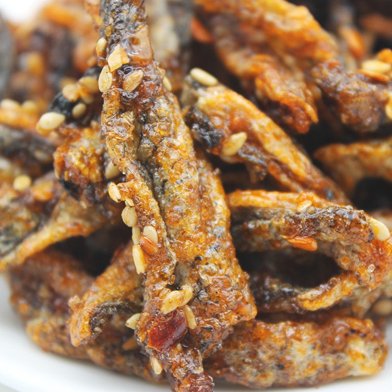 [ Ăn là nghiền ] Da cá tẩm vừng chiên giòn / Da cá cay món ăn vặt đặc sản Tứ Xuyên
