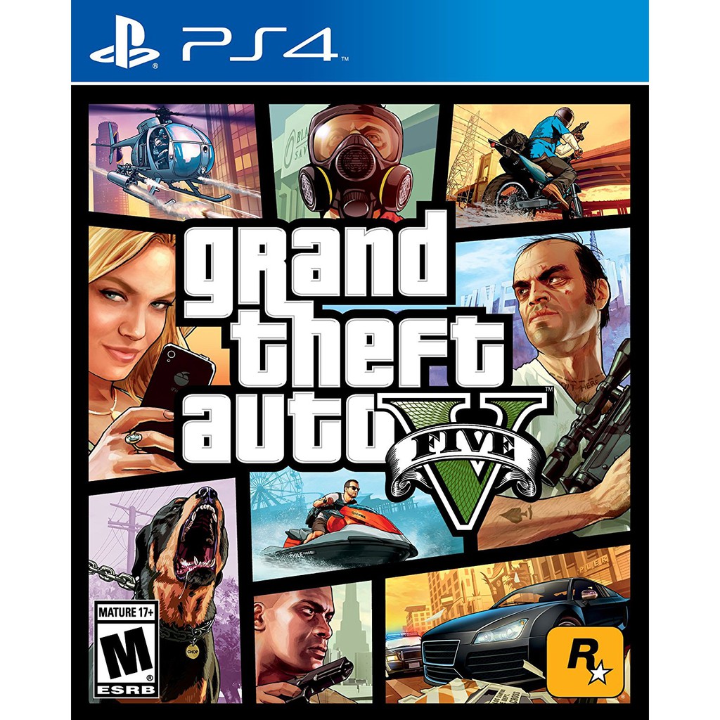 Máy chơi Game cầm tay PS4 GTA V - PS 4 GTA 5 PS 4 - PS4 GTA