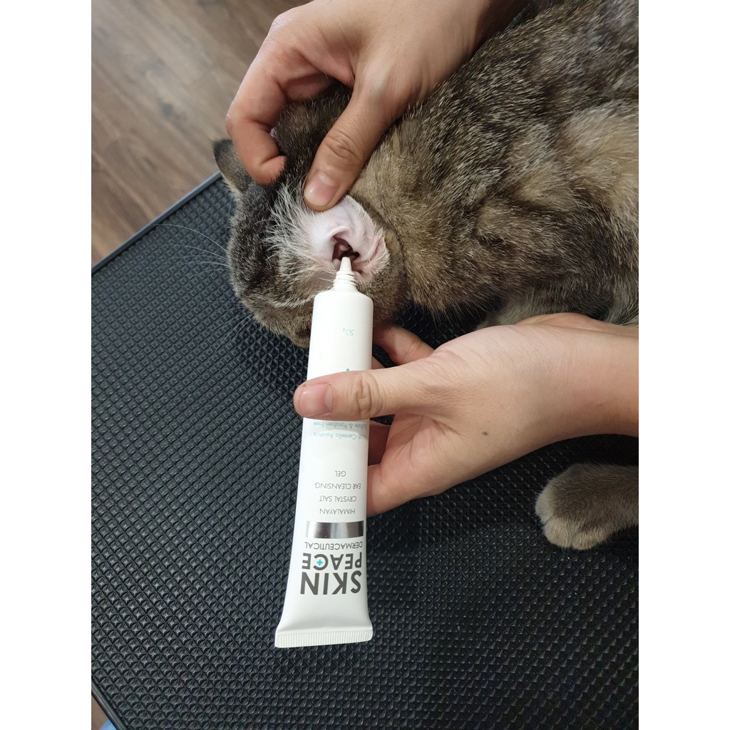 Vệ sinh tai chó mèo gel rửa tai Himalayan 5g, dung dịch skin peace khử mùi tai Con Mèo Xiêm shop