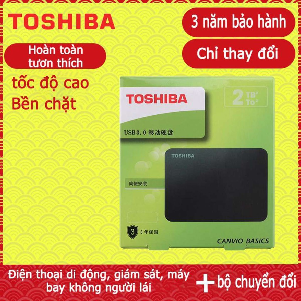 Ổ cứng di động USB 3.0 Toshiba Canvio Basics 2TB - bảo hành 3 năm | BigBuy360 - bigbuy360.vn