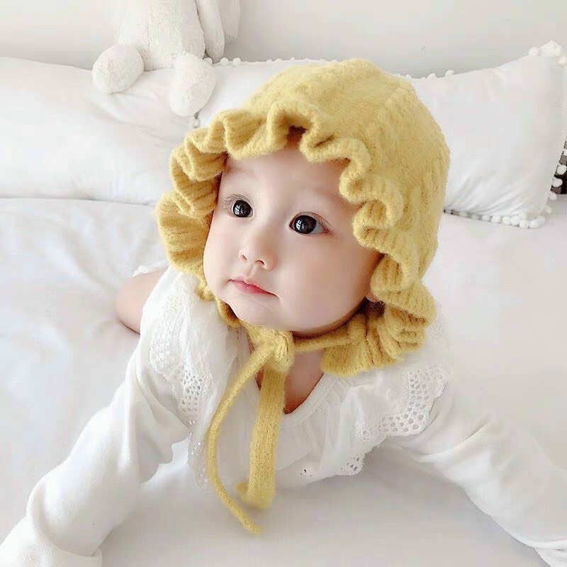 Mũ len bèo hàn quốc cho bé gái, mũ len cô gái Hà Lan dễ thương, mũ len bèo bé gái