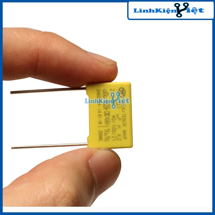 Tụ 275V 104-0.1uF, 103 (10nF), 224 (220nF-0.22uF), 474 (470nF-0.47uF)