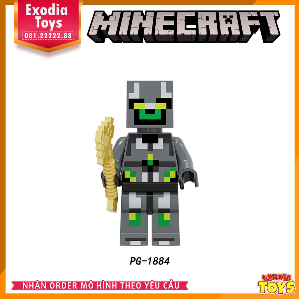 Xếp hình Minifigure nhân vật trò chơi Minecraft - Đồ Chơi Lắp Ghép Sáng Tạo - POGO PG8214