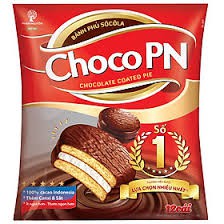 Bánh socola kem Choco PN gói 216g (12 cái)