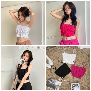 Set áo 2s kiểu co giãn kèm chân váy tà chéo