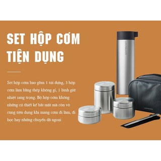 Bộ hộp cơm giữ nhiệt Lock&Lock LHC8016S01