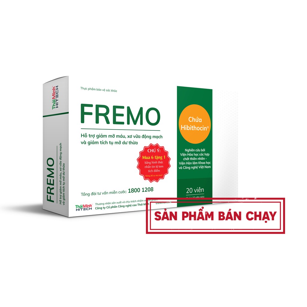 FREMO - Giảm mỡ máu, gan nhiễm mỡ