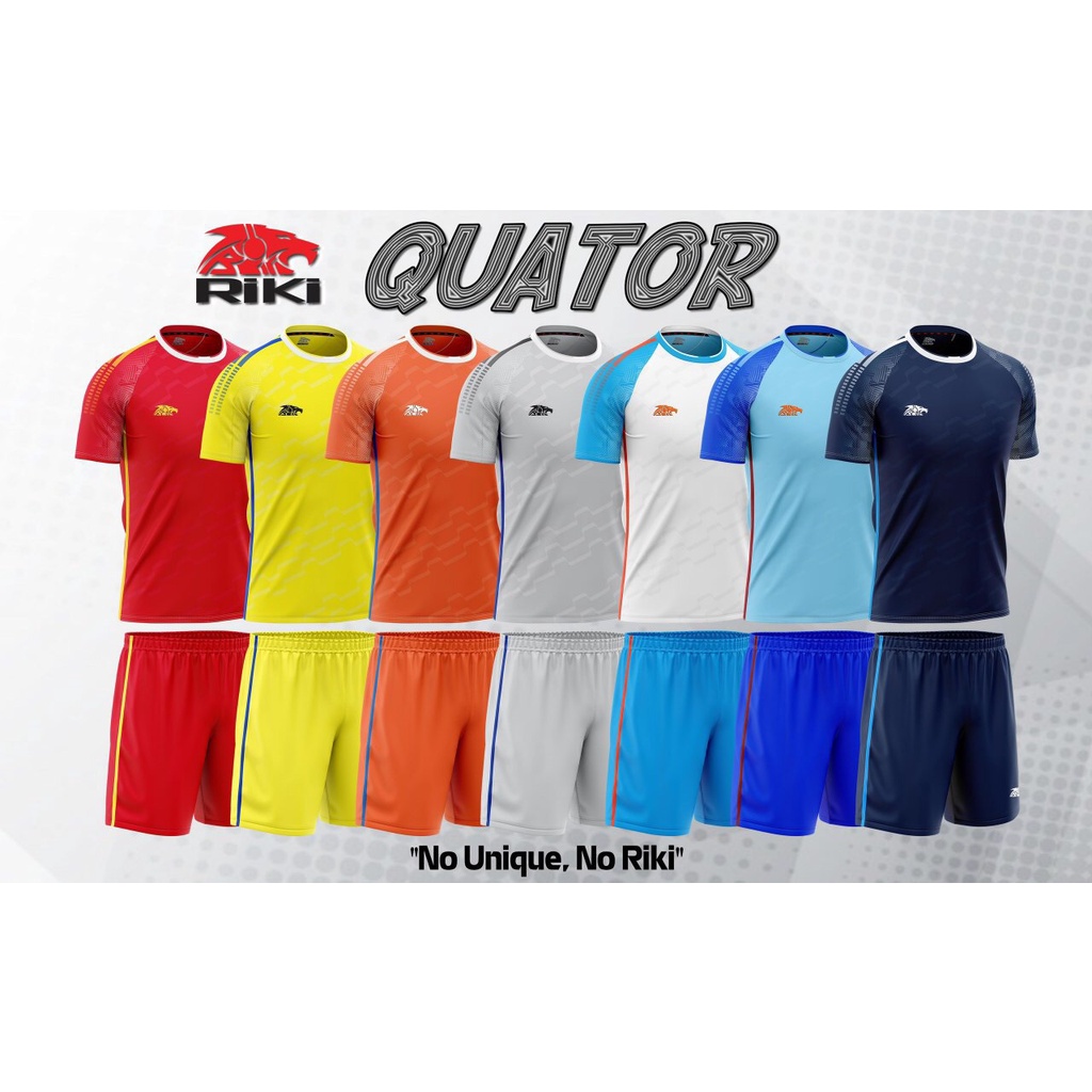 Bộ Quần Áo Bóng Đá, Áo Đá Banh RIKI QUATOR thể thao chất liệu siêu thấm hút mồ hôi kháng khuẩn cao cấp, 6 Màu