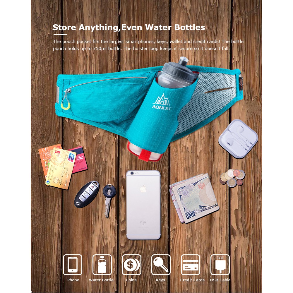 Aonijie Túi Đeo Hông Đựng Nước 600ml Tiện Dụng Cho Người Tập Gym E849