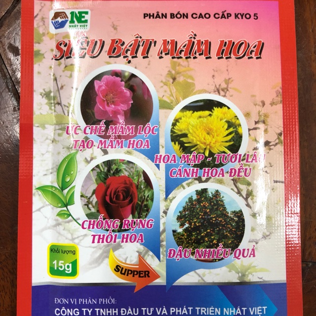 Siêu bật mầm hoa (15gr/gói) - Phân bón cao cấp Kyo 5