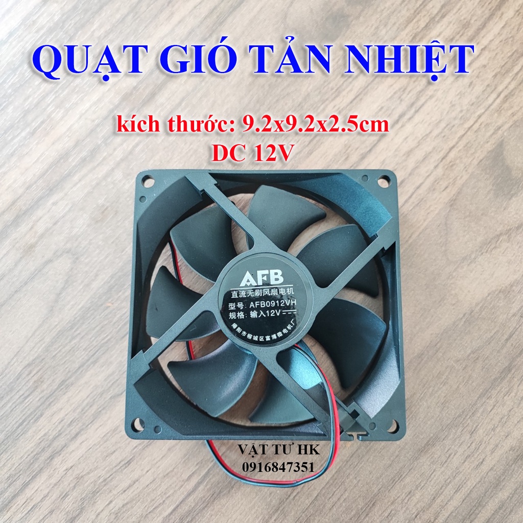 Quạt hút thông gió tủ 2 dây các loại cỡ 9x9 12x12 - quạt tản nhiệt làm mát
