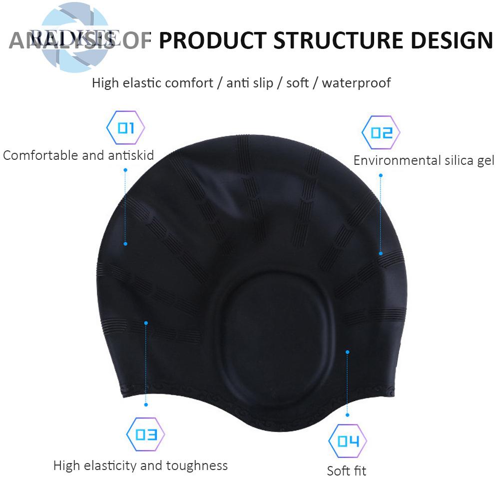 Mũ Bơi Silicone Chống Thấm Nước Cho Nam Và Nữ