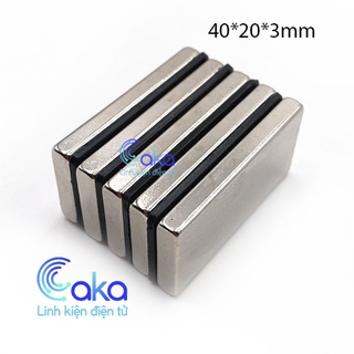Nam châm đất hiếm 40x20x3mm