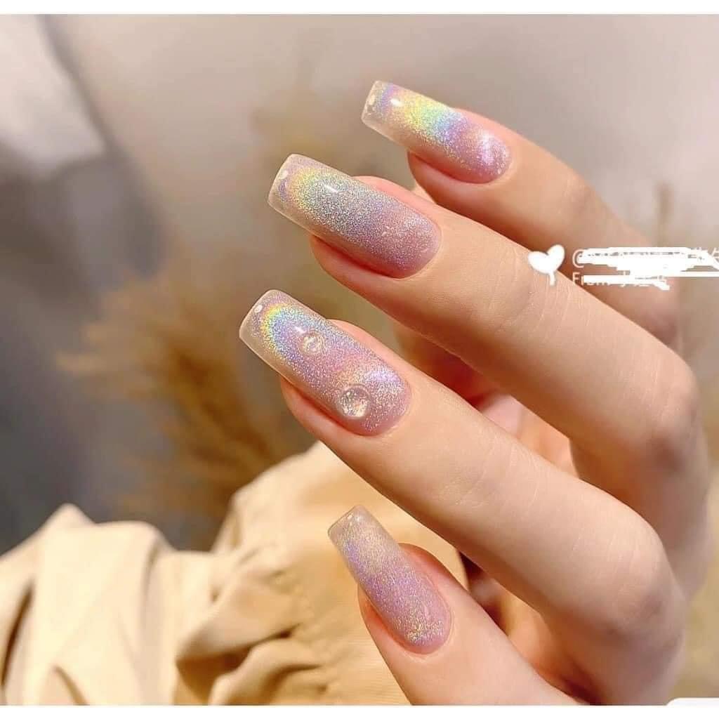 Sơn mắt mèo cầu vồng Huaxi  sáng lấp lánh chuyên dụng cho làm móng - Sushi nail mi
