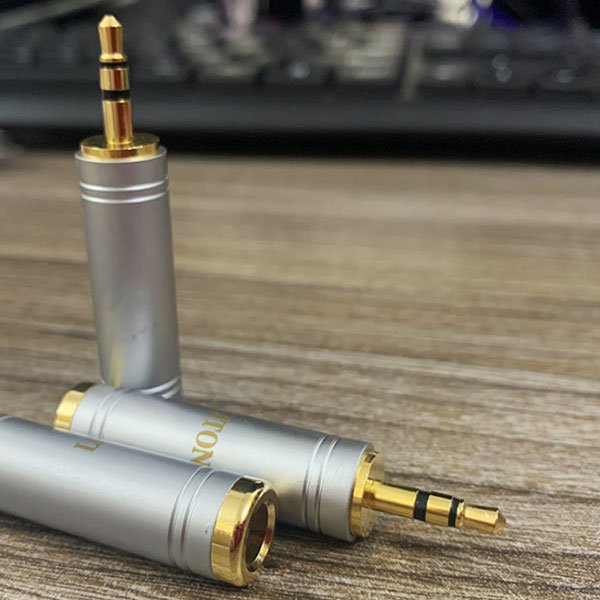01 Jack chuyển 3.5mm đực ra 6.35mm cái - Hàng Cao Cấp LITON USA