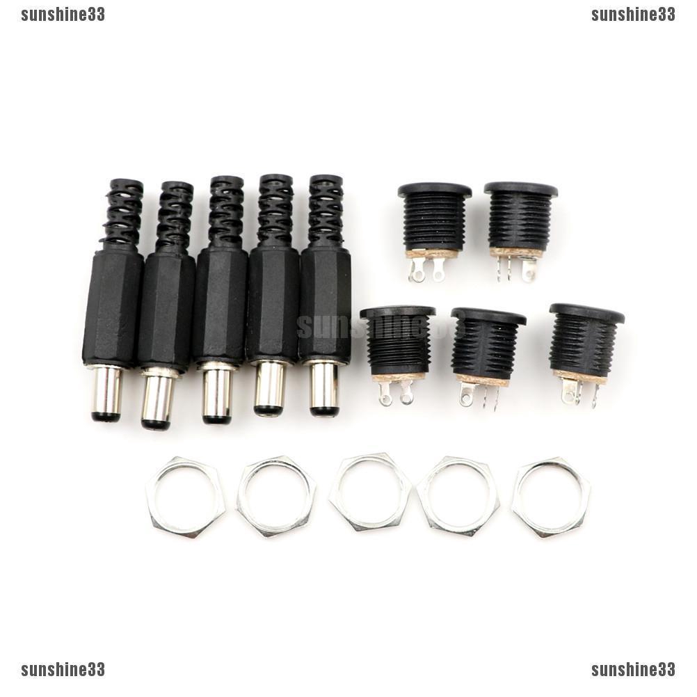 Set 10 Đầu Nối 5.5mm x 2.1mm DC