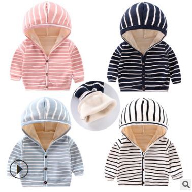 Áo khoác lót nỉ mùa đông cho bé trai/bé gái