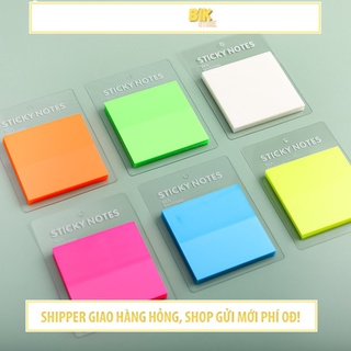 Giấy note trong suốt ghi chú sticky note ghi chú nhiều màu dán trang nhỏ - VPPGC40