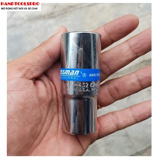 Đầu tuýp trắng dài 1/2 inch 6 cạnh 24mm crossman 96-432
