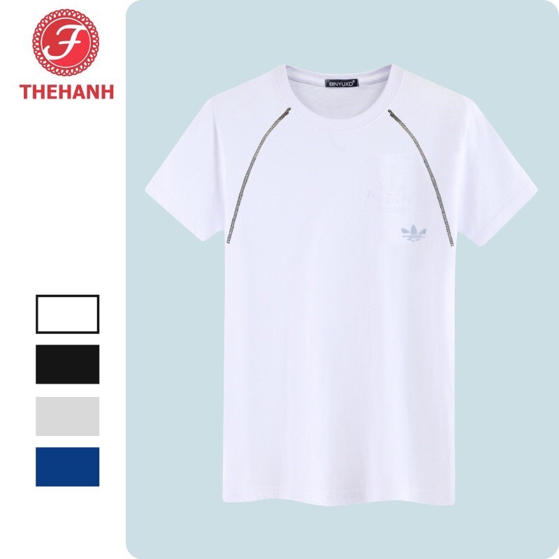 Áo thể thao nam thun lạnh cộc tay cổ tròn nhiều màu - áo tập gym nam TH STORE