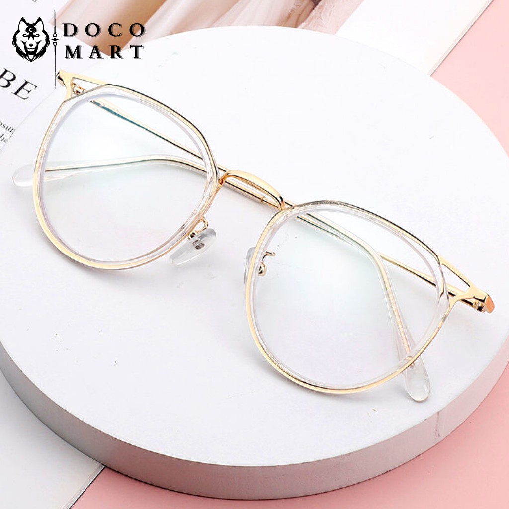 Gọng kính cận nam nữ DOCO MART M530 mắt kính cận tròn càng kim loại cao cấp không gỉ | BigBuy360 - bigbuy360.vn