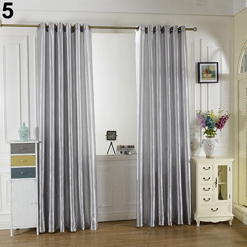 1 Tấm Rèm cửa sổ xuyên lỗ thanh ray màu sắc trang nhã