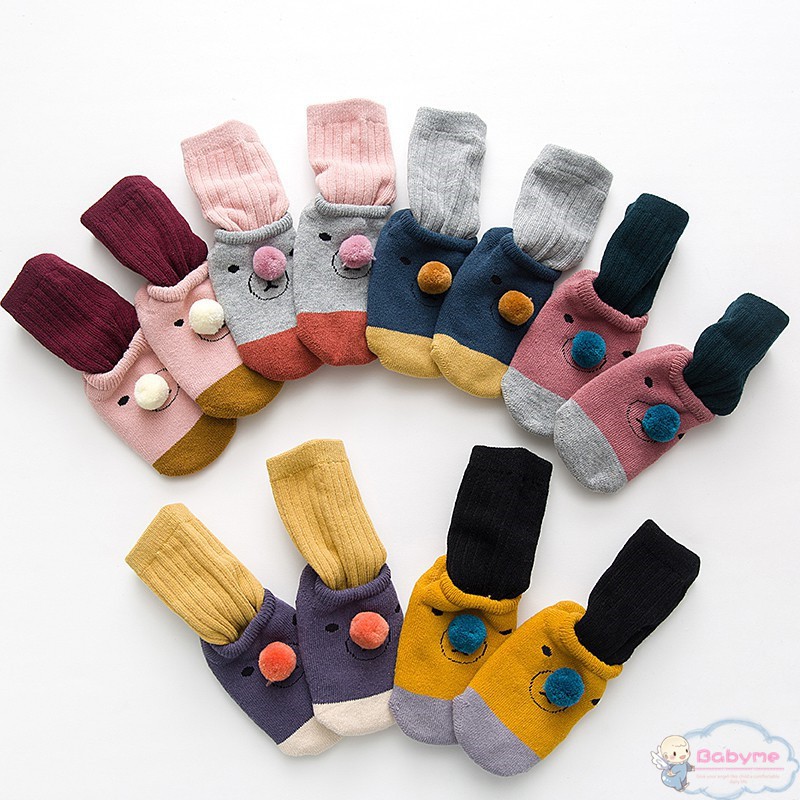 Set 2 đôi vớ cotton mẫu mã xinh xắn cho bé yêu